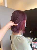 ヘアショップエヌアンドエー 久喜 栗橋店(hairshop N&A)&nbsp;揺れるたび見える、甘さ仕込みのレッドブラウンボブ