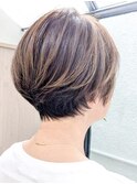 白髪ぼかしショート40代/50代/60代
