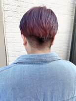 モリオ フロム ロンドン 成増店&nbsp;【morio成増/一戸】刈り上げショートチェリーレッド