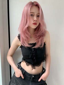 ランテルディ 渋谷(LANTERDIT) ハイトーン　ロング　ストレート　ブリーチカラー　うる艶　美髪