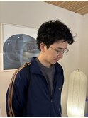色気のあるベリーショートパーマ