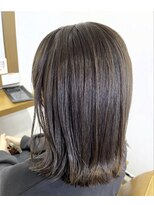 ナルー ヘアメイク(nalu hair make)&nbsp;ぱつんボブ×クールベージュ