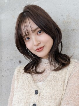 スミス 秋葉原(Smith) レイヤーカットハッシュカット顔まわりミディアムロング