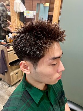 スタンドバーバー 柏(STAND BARBER) MEN’S HAIR/サーフカール/刈り上げセンターパート/<理容室>