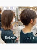 くびれショート◎丸みマッシュウォームブラウン◎20代~50代