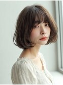 切りっぱなしボブタッセルボブ顔まわりレイヤーボブミニボブ