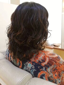 ビューティシモ 所沢(Beautissimo) ニュアンスパーマ ミディアム レイヤーカット 似合わせ