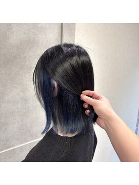 ジードットヘアー(g.hair) 【g.hair】インナーカラー×ディープブルー