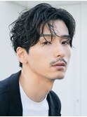 名古屋ルーズパーマセンターパートニュアンスパーマ大人パーマ