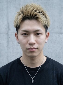 ヘッドストック 大和八木店(HEAD STOCK) ブリーチアクティブショートスパイキーショートテーパーフェード