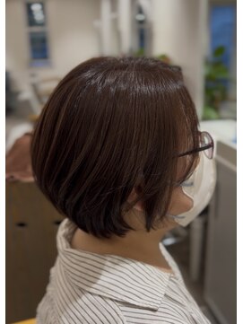 リンクヘアー(link hair) 秋カラー!ラベンダーベージュ×ショートボブ
