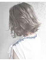 ヘアーアンドアトリエ マール(Hair&Atelier Marl)&nbsp;【Marlアプリエ】アイスラベンダーの無造作ボブ