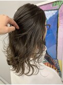 ハイライト_暗髪_透け感_グレージュ_72