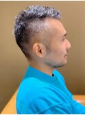 グレーヘアもカッコ良く決まるソフトモヒカン☆