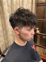 プレミアムバーバー 赤坂店(PREMIUM BARBER produce by HIRO GINZA)&nbsp;前下がり/ショート/スパイラルパーマ/赤坂/六本木