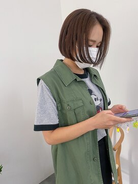 ディッシィ 立川(D'ICI) FUMI~ミニボブ/柔らかいベージュ/コンパクトボブ