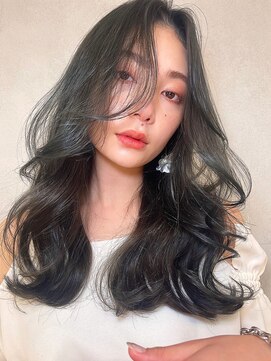 バイオレット 表参道店(Violet) 【韓国ヘア】王道ヨシンモリをダークグレージュで透明感アップ