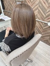 ヘアメイクゼロ 坂戸駅前店(hairmake zero) 【髪質改善ブリーチフル】グレーベージュ/グレージュカラー/40代