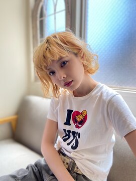 サンチャサロン(sancha salon) ブロンドボブ