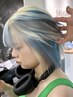カット+ケアブリーチ+ケアカラー+極潤3stepトリートメント