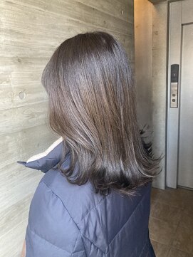 ソルトウォーター(SALT WATER) レイヤーカット/地毛風カラー/韓国/ブリーチなし/恵比寿/