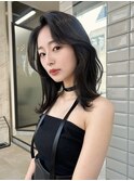 【lilley 稲永麻衣】レイヤーカット+ミディアム+天神韓国ヘア