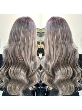 グロウ 渋谷西口(grow) パープル×グレージュ