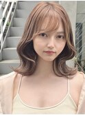 シアーカラー ショート 姫カット ダークアッシュ 魅力倍増カール