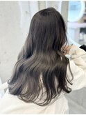 グレージュ*赤み消して透明感のあるカラー【木南育】