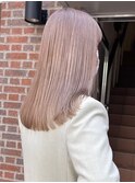 ケアブリーチハイトーンミルクティーベージュカラー白髪レイヤー