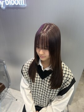 アイスプロドバイブルーム 木更津店(ice prod by bloom) ザクザクレイヤー艶グレージュ【木更津/韓国/縮毛矯正】