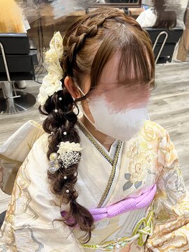 ヘアセット アリエス 新宿駅前店(aries) *.サイド編みおろし.*