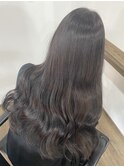 韓国ヘアスタイル　透明感カラー