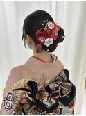 シニヨン／結婚式／お呼ばれヘア／二次会へア／ロング