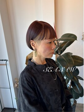 シーソー(SEA SAW) 切りっぱなしボブ/ミニボブ/インナーカラー/ツーブロック