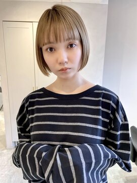 ソト 銀座(soto.) ハイライトカラー/くびれヘア/レイヤーパーマ/ミニボブ[銀座]