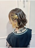 ハーフツイン☆パール、金箔
