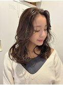 グレージュ レイヤー 10代20代 ラベージュ オリーブカラー