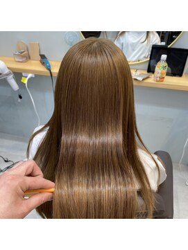 アオ 岡野 横浜(a-o) 髪質改善×くすみベージュ