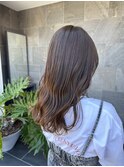大人女子オリーブブラウンカラー
