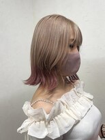 シエ バイ ケンジ 湘南台(sie by KENJE)&nbsp;#ミルクティーベージュとピンクエンドカラー♪