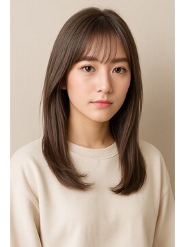 六本松航空 透明感カラー!アッシュベージュ