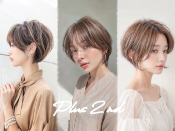 Plus 2nd 髪質改善/ブリーチ/白髪ぼかし/ダブルカラー/縮毛矯正/四日市/桑名/いなべ