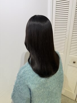 アドラーブル 万代店 (adorable) 20代30代ココアブラウン髪質改善カラー愛され小顔ミディ艶髪