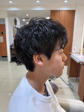 シャドウパーマ/メンズマッシュパーマ/韓国