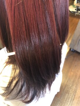 髪質改善×ピンクアッシュ