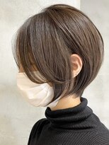 エリマ 横浜西口(elima) 横浜ショートボブミルクティーベージュヘーゼルベージュカラー