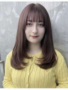 アナ ラーナ(Anna Lanna) レイヤーカット ベージュブラウンカラー【野呂朱里】