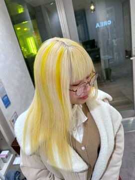 クレア 相武台(CREA) デザインブリーチカラー(/ブリーチカラー/ダブルカラー)