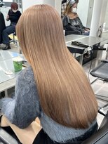 サンクマーケット 渋谷(cinq MARKET)&nbsp;渋谷ケアブリーチダブルカラーミルクティーベージュカラー韓国◆